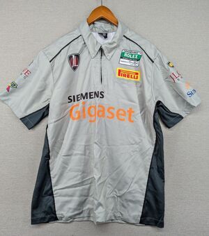 NEW Porsche JLowe Racing Crew Shirt Large Rolex Grand AM Motorsports 2010 -D83